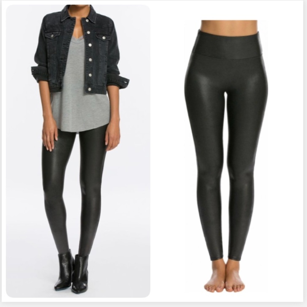 $98 Spanx faux leather leggings